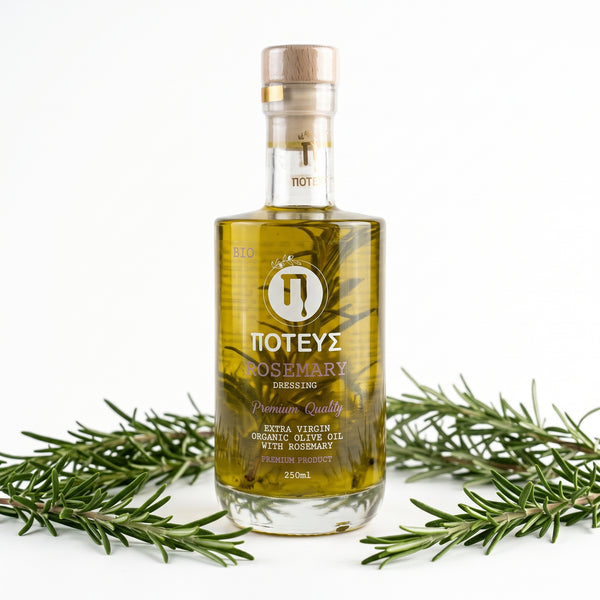 Oliwa z oliwek extra virgin z przyprawami Rozmaryn 250 ml bio POTEUS