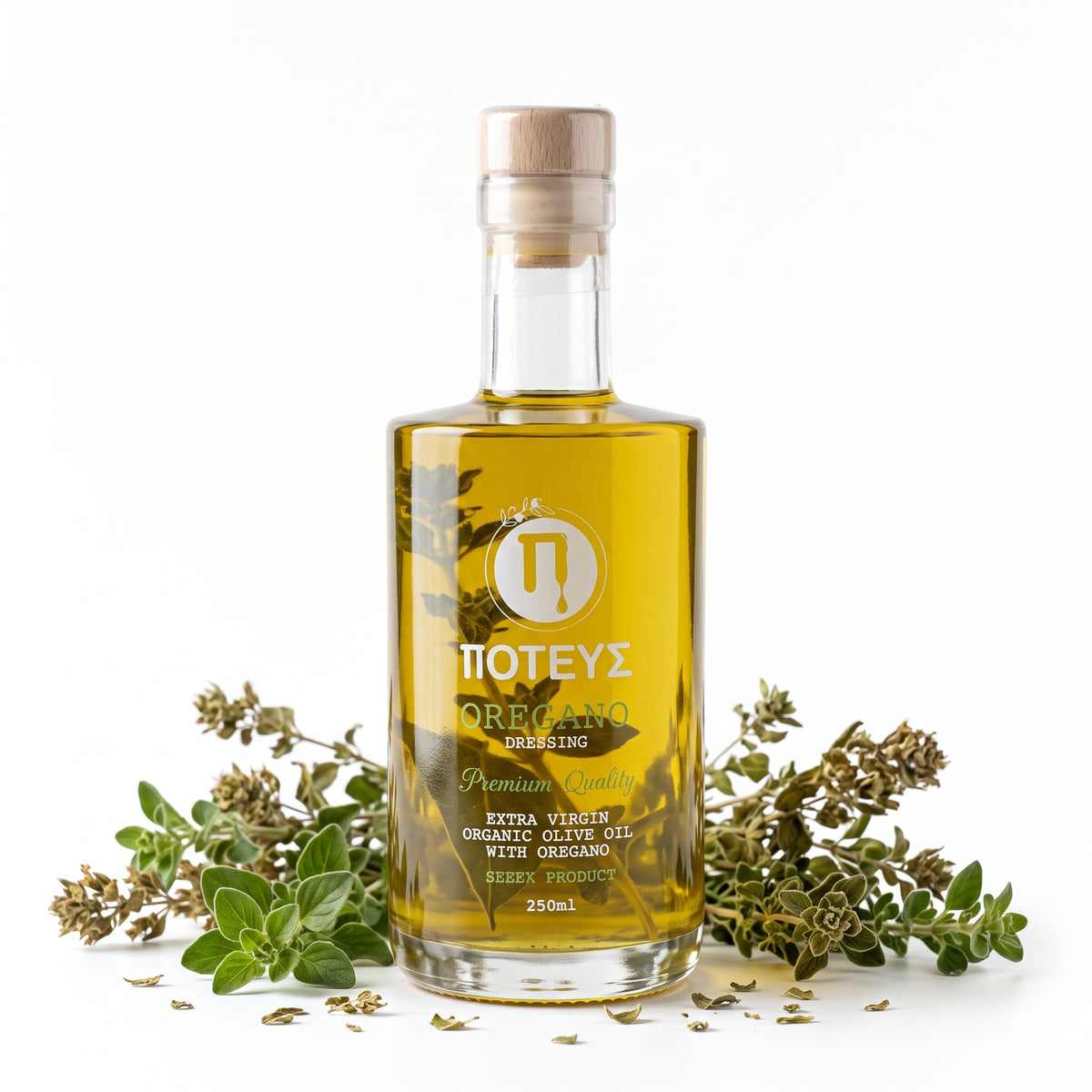 Oliwa z oliwek extra virgin z przyprawami Oregano 250 ml bio POTEUS