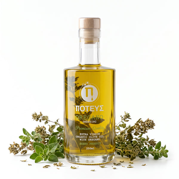 Oliwa z oliwek extra virgin z przyprawami Oregano 250 ml bio POTEUS