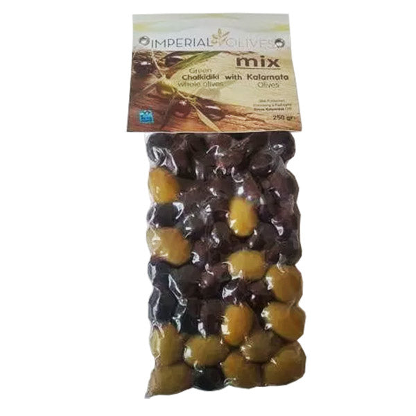 Oliwki Zielone Kalamata mix vaccum 250g