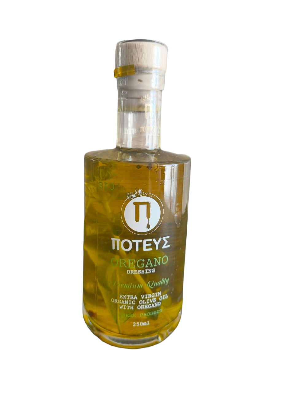 Oliwa z oliwek extra virgin z przyprawami Oregano 250 ml bio POTEUS