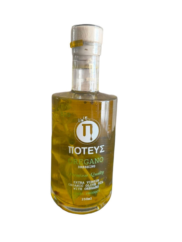 Oliwa z oliwek extra virgin z przyprawami Oregano 250 ml bio POTEUS